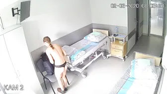 Cute Russian with Pigtails Caught Changing in Hospital Room