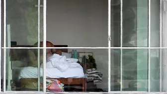Horny Pair Fucking Through Open Window