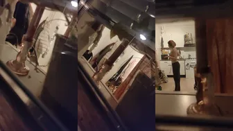 MILF Small Tits Morning Routine Caught Through Window